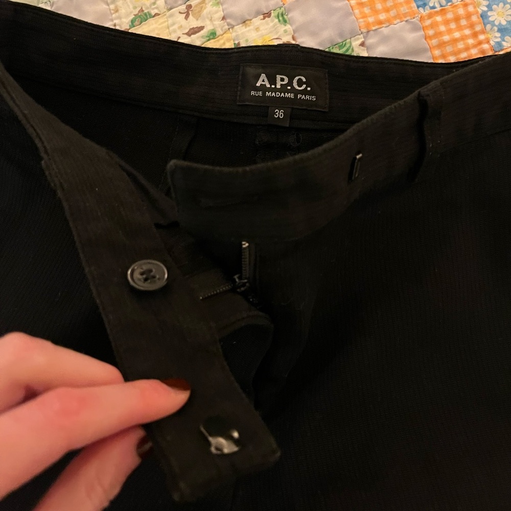 A.P.C size 36 black pants